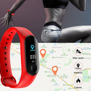bracelet intelligent Unisex Fitness Tracker fréquence cardiaque pression artérielle